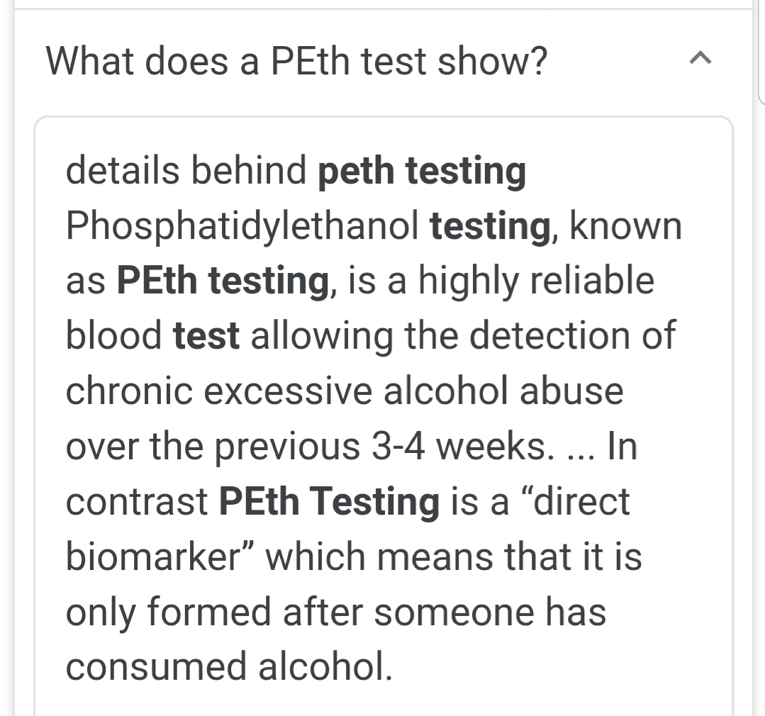 How To Pass A Peth Alcohol Test