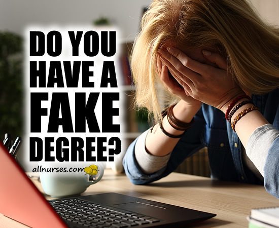 Do you have fake nursing degree?