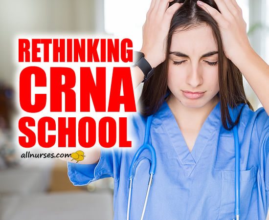 Rethinking CRNA School