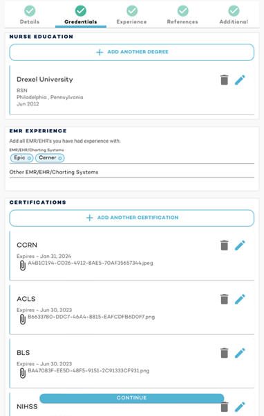 Travel Nurse Credentials