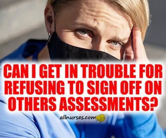 Refusing to Sign Off On Others Assessments